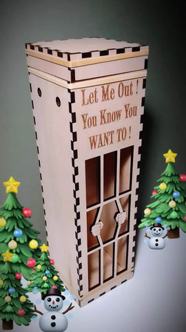 Personalised Elf crate or wine crate