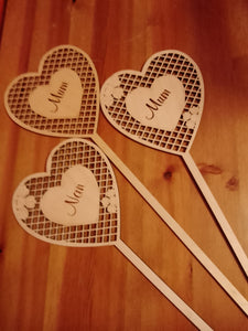 Hearts on sticks Floristry various designs