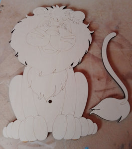 Blank Lion clock