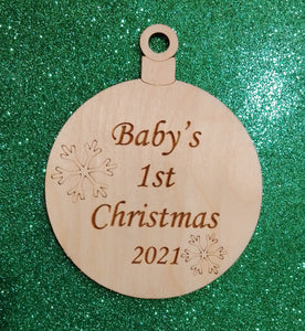 Babys 1st Christmas bauble