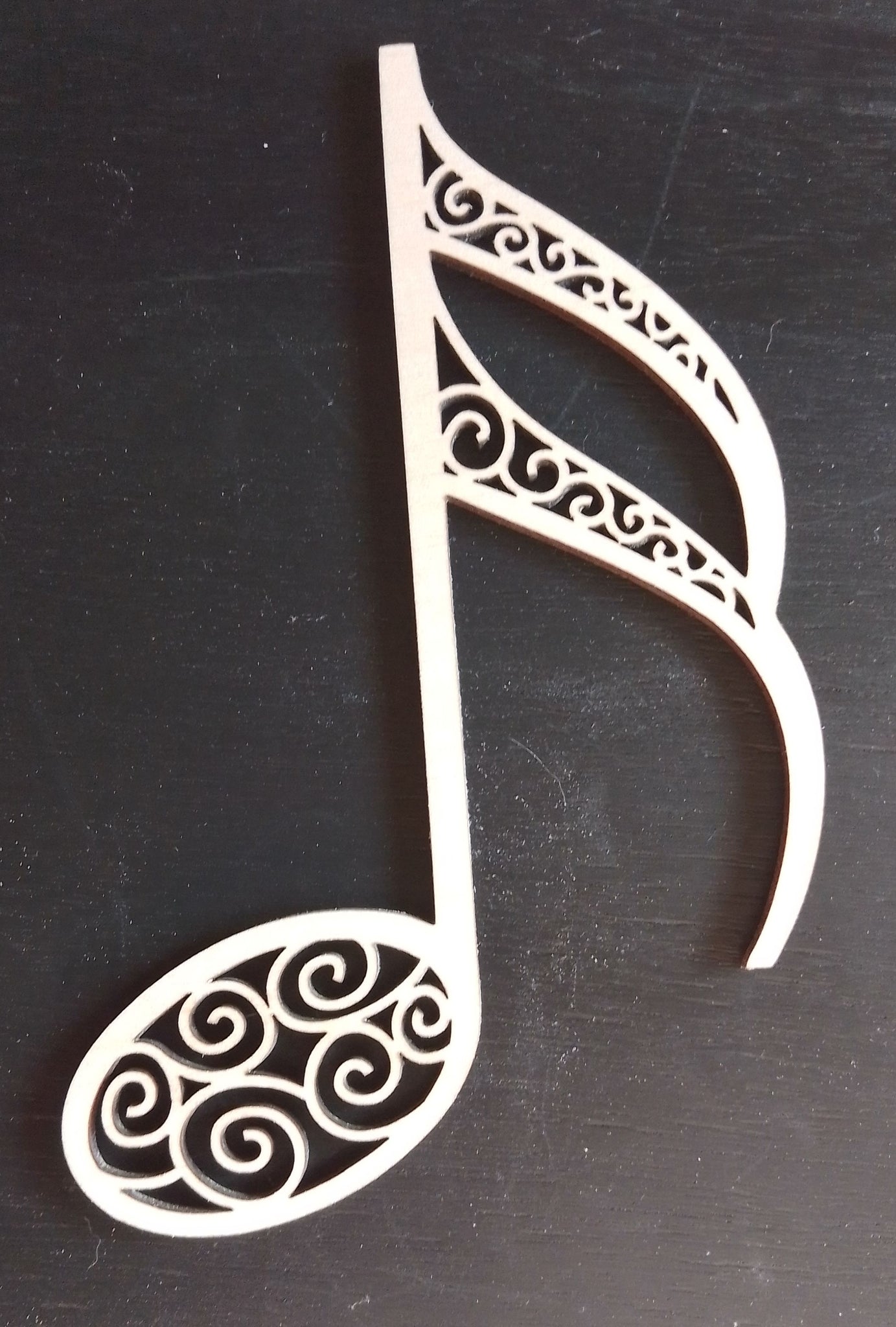 Musical Note Intricate Design 200mm tall