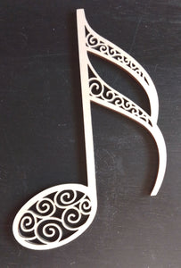 Musical Note Intricate Design 200mm tall
