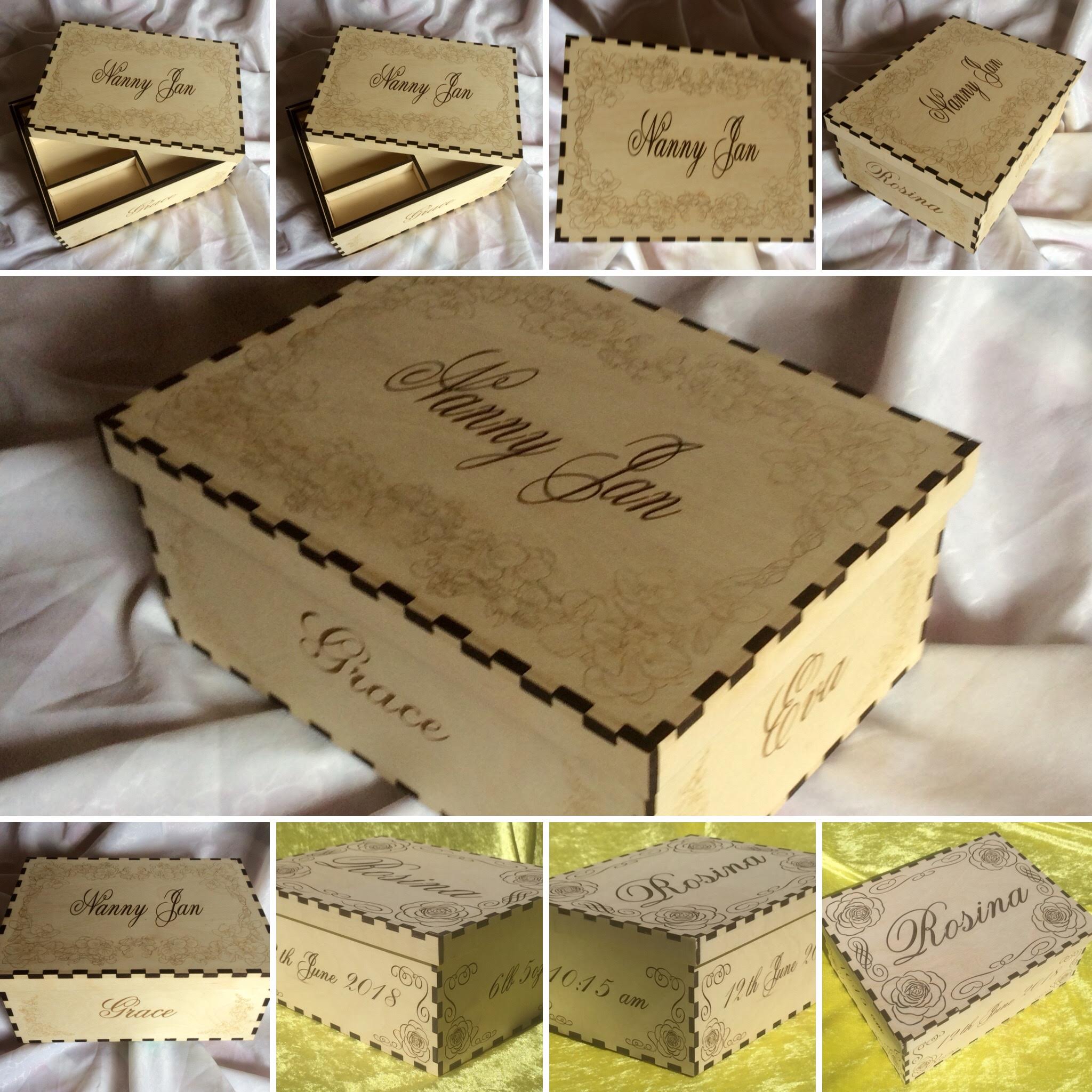Memory Box Engraved with your own wordng