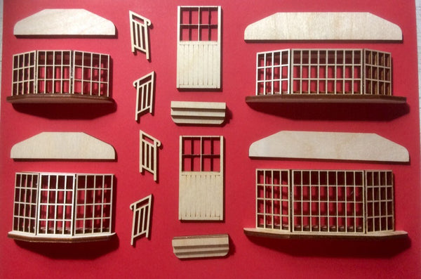 A set of Booknook miniatures Diorama accessaries