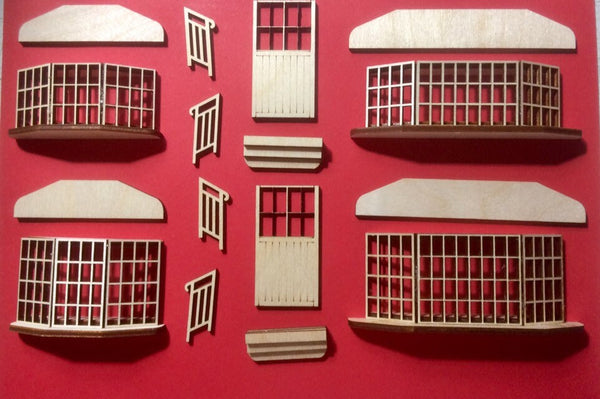 A set of Booknook miniatures Diorama accessaries